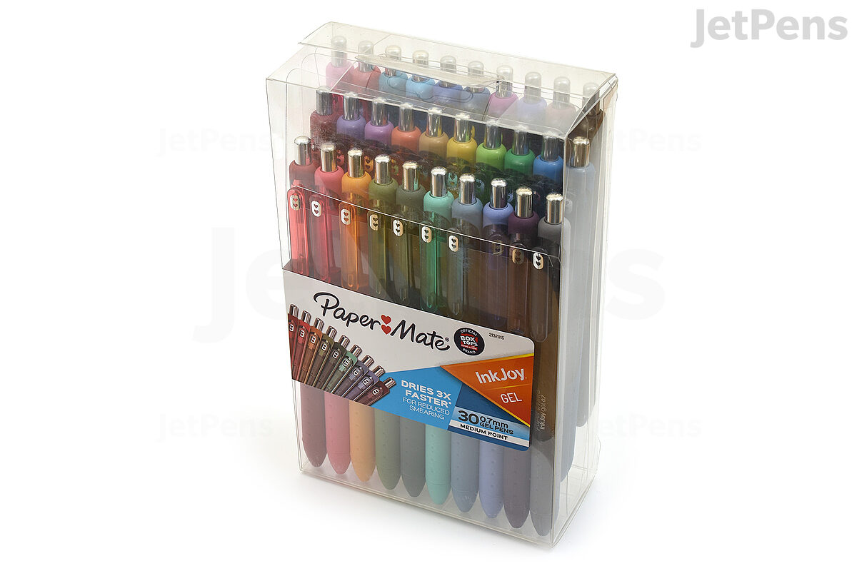 Paper Mate InkJoy Gel Pens Medium Point (0.7mm) Capped, 3 Count, Assorted  Color