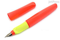 Pelikan Twist Fountain Pen - Neon Coral - Medium Nib - PELIKAN 814966