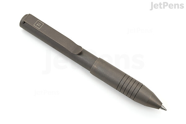 Big Idea Design Ti Pocket Pro : The Auto Adjusting EDC Pen - Titanium Stonewashed