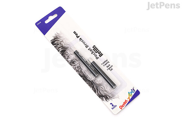 Pentel Refill Pocket Brush Pen, Black
