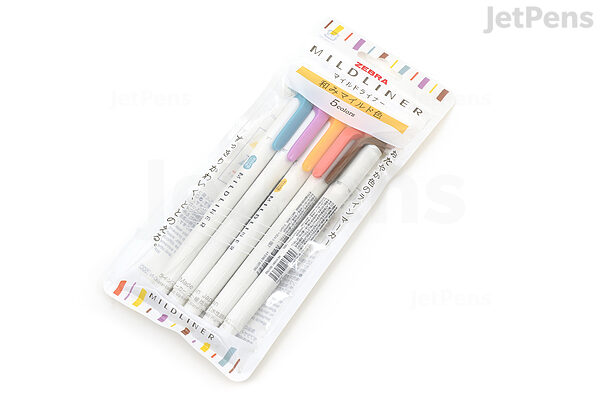 Cute 12 colors Mild liner Pens Highlighter Dual Double Headed