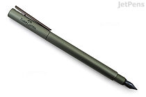 Faber-Castell NEO Slim Fountain Pen - Brushed Aluminum Olive Green - Medium - FABER-CASTELL 146150