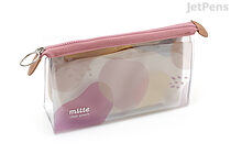 Sun-Star Mitte Clear Pen Case - Stand Type - Nuance Pink - SUN-STAR S1424513