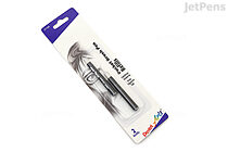 Pentel Refillable Pocket Brush Pen - with 2 Sepia Ink Cartridges - Black  Barrel