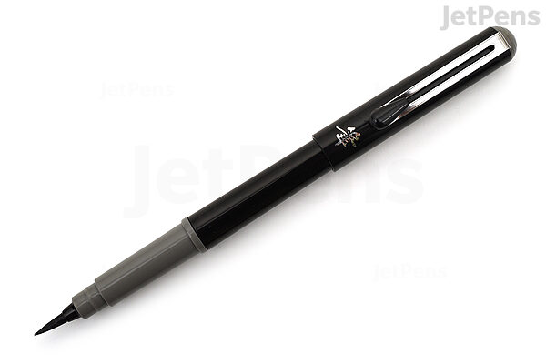 Pentel Pocket Brush Pen with 2 Refills - Gray