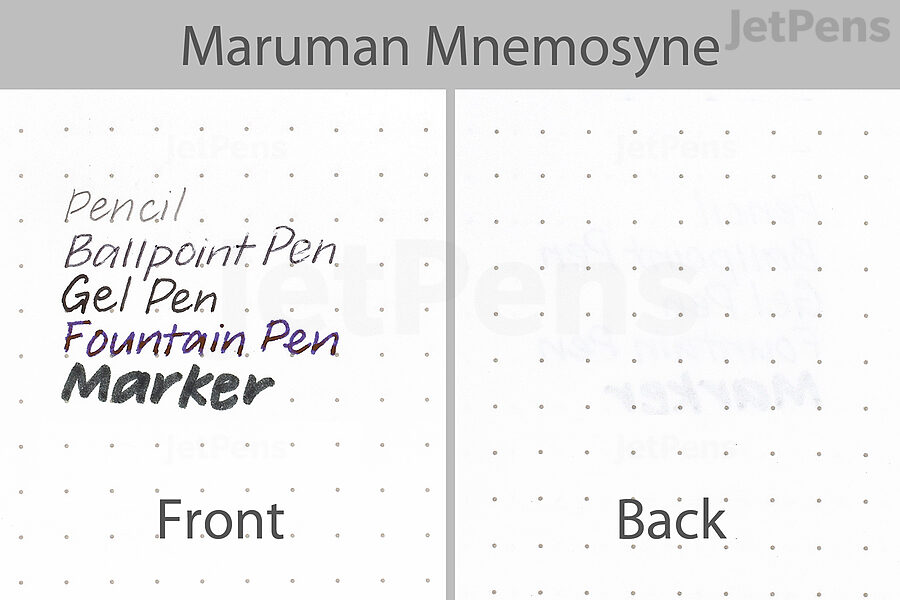 Maruman Mnemosyne writing sample.