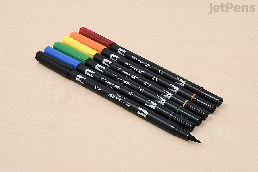 Dual Brush Pen 108 Color Set with Storage Case, Brush Markers