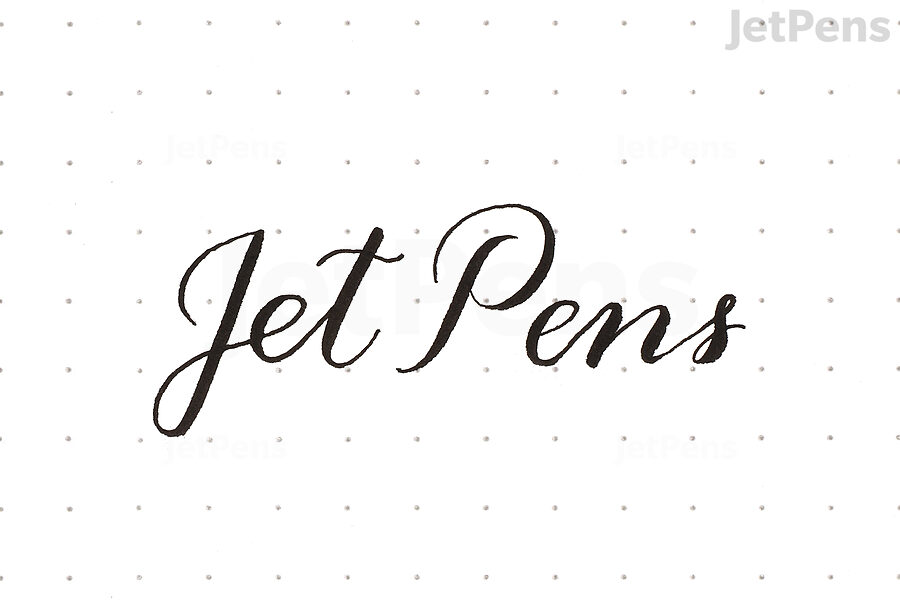 Marvy Le Pen Flex Brush Pen writing sample