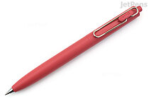 Uni-ball One F Gel Pen - 0.5 mm - Black Ink - Faded Red Body - UNI UMNSF05F.15