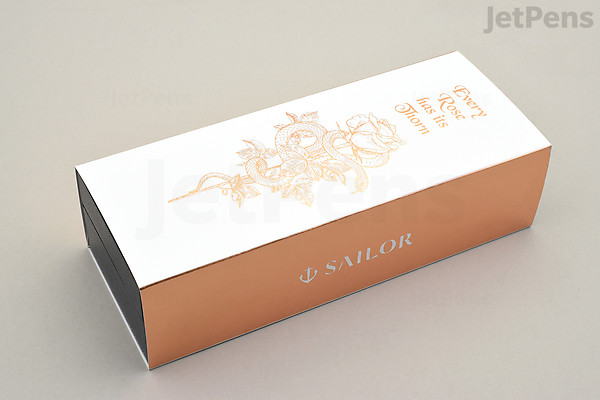 Sailor Pro Gear Fountain Pen - Every Rose Has Its Thorn (Ivory / Rose Gold) - 21k Medium - Limited Edition - SAILOR 11-8674-421 Sailor Pro Gear Fountain Pen - Every Rose Has Its Thorn (Ivory / Rose Gold) - 21k Medium - Limited Edition - SAILOR 11-8674-421