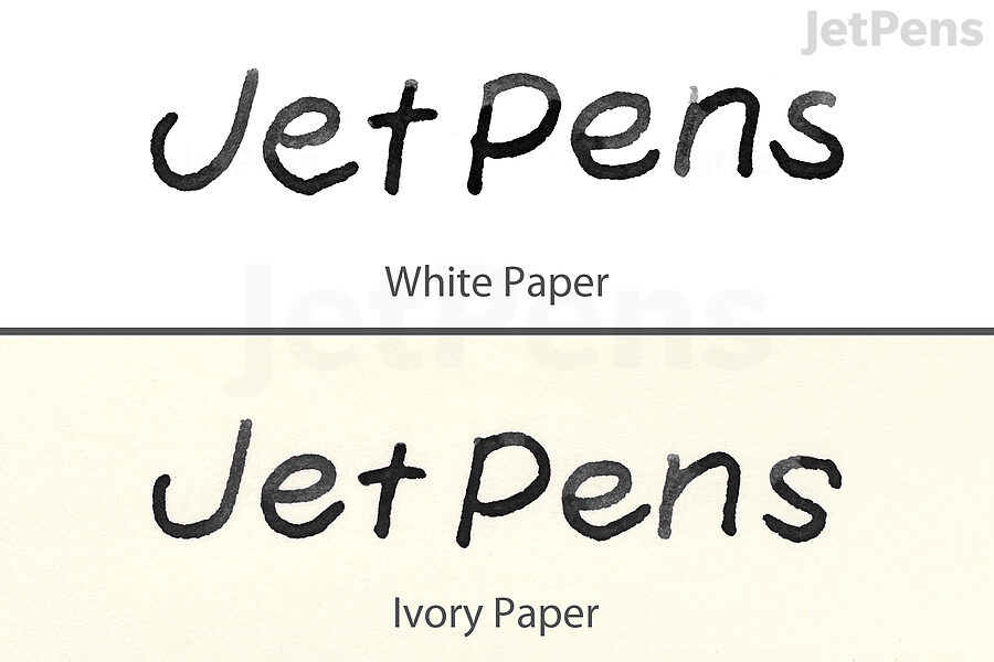 Fountain pen papers usually come in crisp white, but some papers are offered in ivory or cream hues.