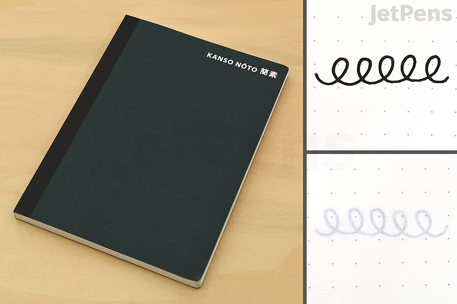 JetPens Kanso Noto Notebooks are packed with Tomoe River paper, one of our favorite papers for fountain pens.