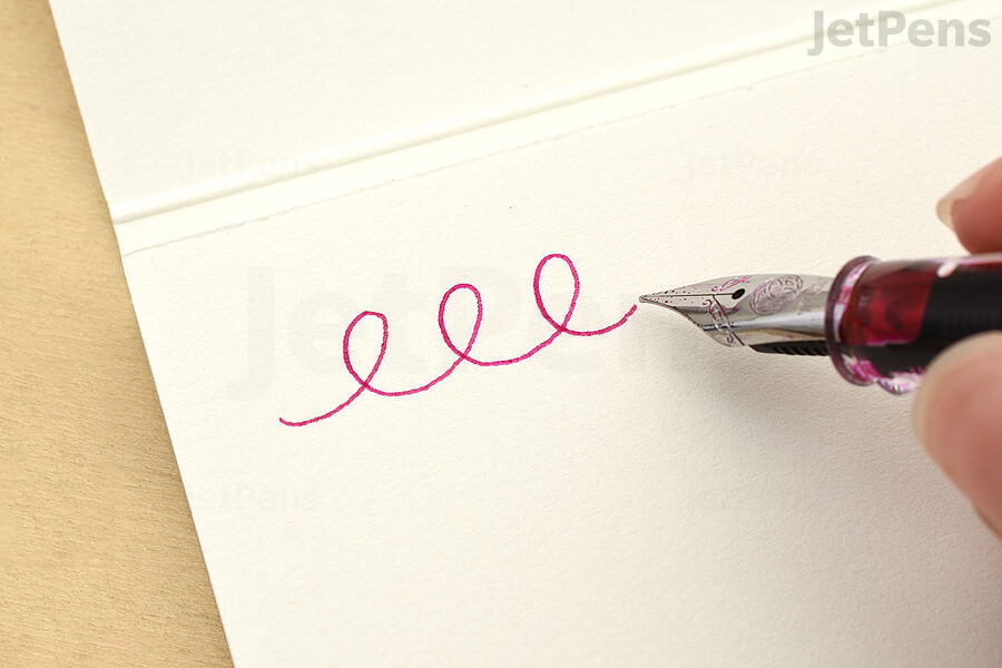 Most fountain pen papers have smooth surfaces which allow the nib to glide across the paper.