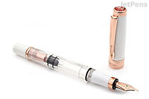 TWSBI Diamond 580 White Rose Gold Fountain Pen - Extra Fine Nib - TWSBI M7449010