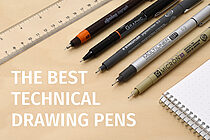 Le Pen Technical Drawing Brush Pen - Black