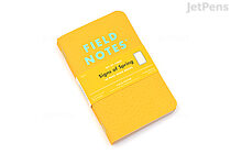 Field Notes Signs of Spring Memo Books - 3.5" x 5.5" - 48 Pages - Dot Grid - Pack of 3 - FIELD NOTES FNC-54