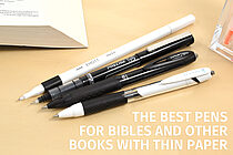 The Best Pencils and Pens for Bibles and Other Books with Thin Paper