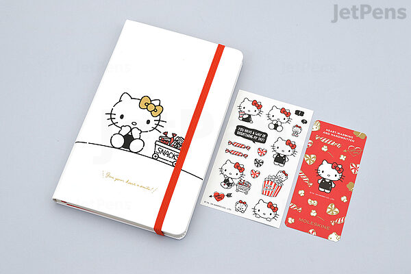 Moleskine Limited Edition Hello Kitty Large Plain Notebook, White