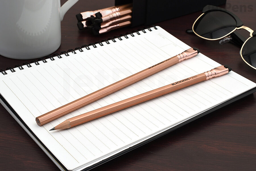 Blackwing Vol. 200 Pencils have metallic copper finishes inspired by classic coffee roasting machines.