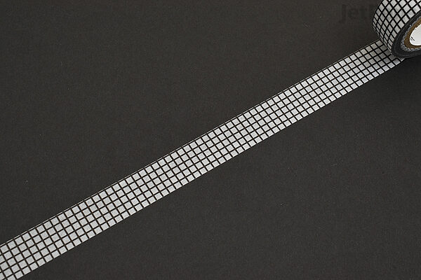 Black And White Grid Washi Tape Size - Temu