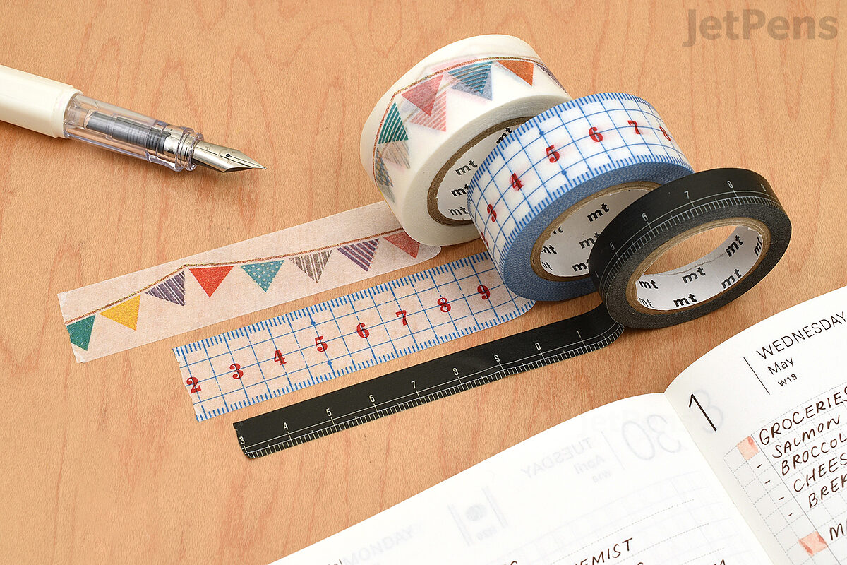 Tape - Retro Ruler Pattern Washi Tape
