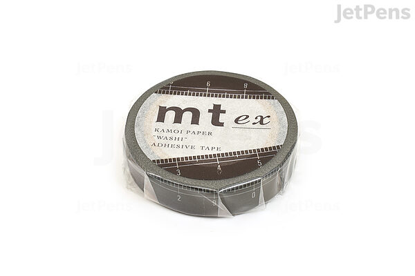 mt Slim Washi Tape - Very Slim Matte Black - 3 mm x 7 m - Set of 3
