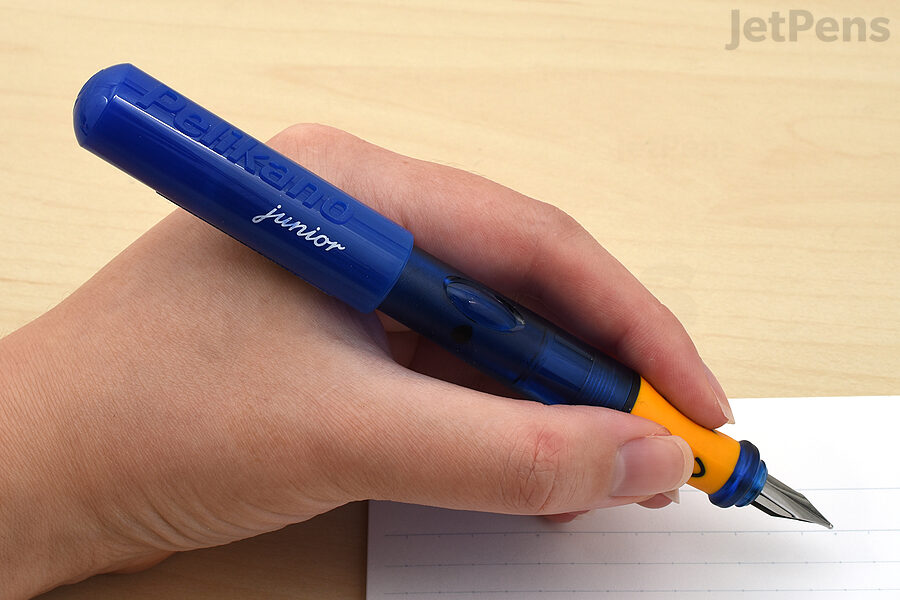 The Pelikan Pelikano Junior Left-Handed Fountain Pen was designed for children, but it’s comfortable for adults too.
