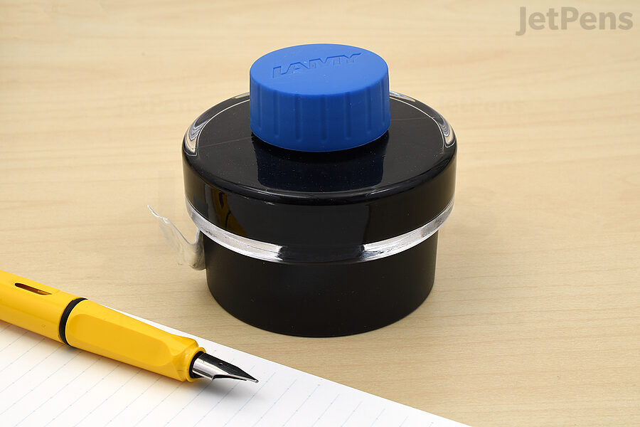 LAMY Blue is fast-drying and well-behaved with limited feathering, showthrough, and bleedthrough.