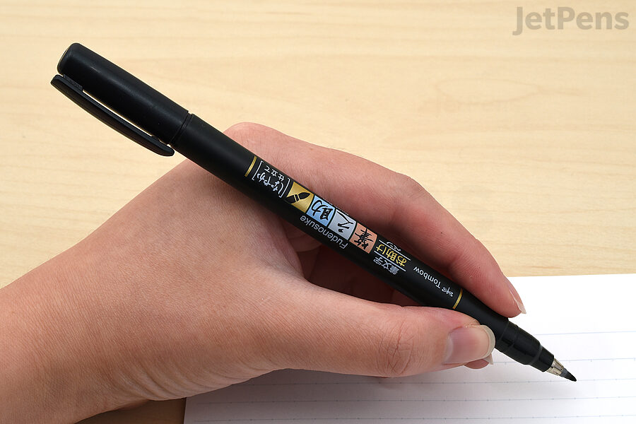 The Tombow Fudenosuke Brush Pen comes in hard and soft tips for calligraphers of every skill level.