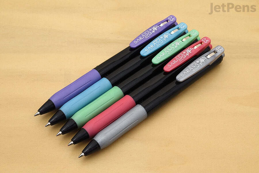 Zebra Sarasa Clip Decoshine Gel Pens come in beautiful metallic colors for crafting or special notes.