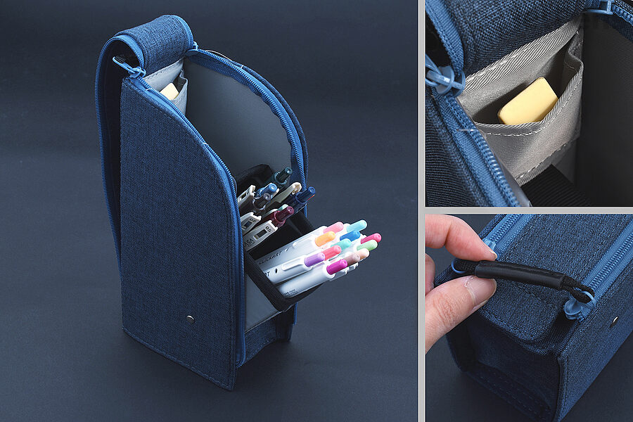 This Raymay Detecool Pen Case becomes a stand.