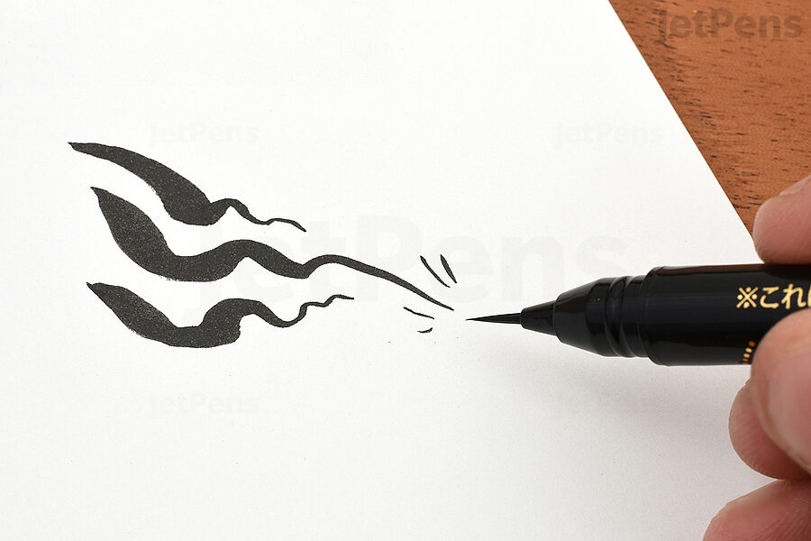 Gourmet Pens: Review: Pentel Pocket Brush Pen for Calligraphy