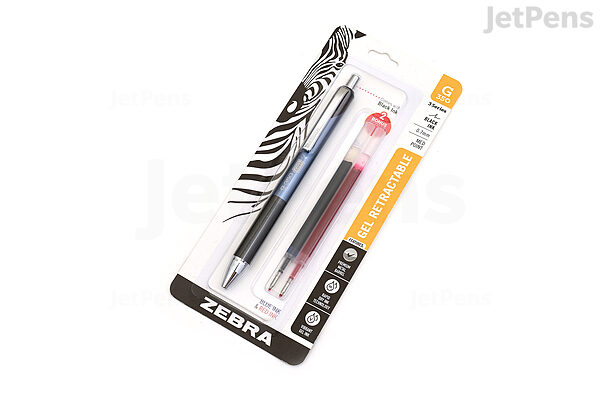 Zebra Pen G-450 Retractable Gel Pen, Black Barrel, Medium Point, 0.7 mm, 1-Pack