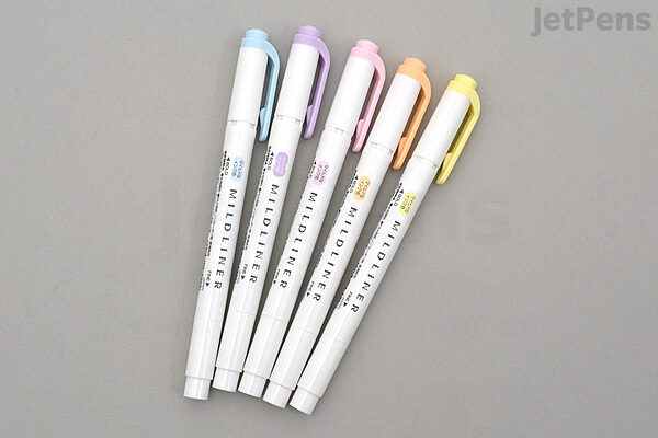 Zebra Pen Mildliner Double Ended Highlighter Set of 5 Colors Broad