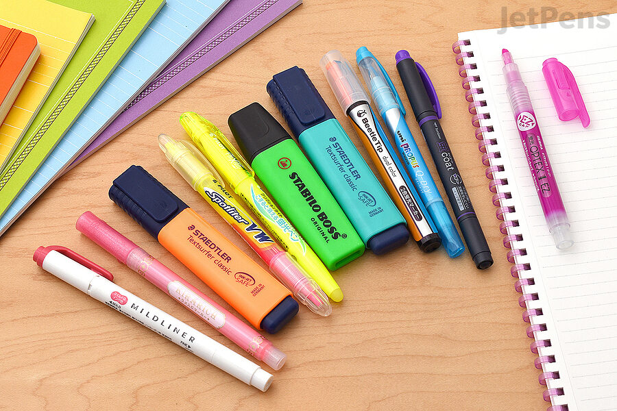 Our Rainbow Highlighter Sampler lets you test some of our best and most interesting highlighter pens.