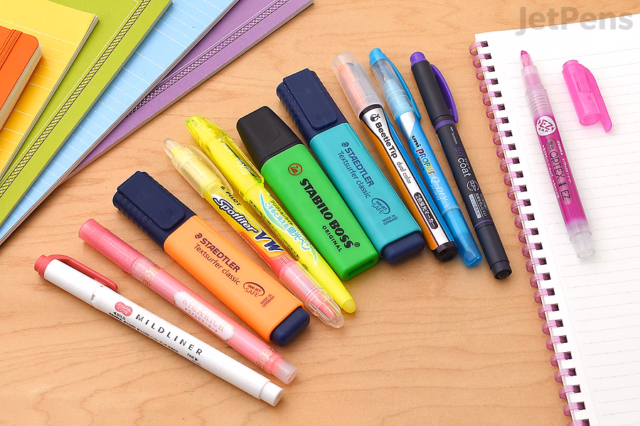Our Rainbow Highlighter Sampler lets you test some of our best and most interesting highlighter pens.