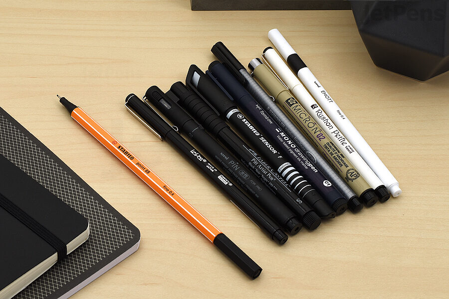 JetPens Black Fineliner Pen Sampler