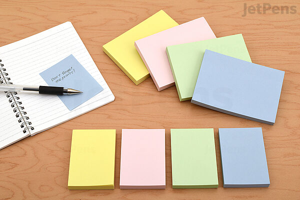 Kokuyo Tack Memo N Quick Index Sticky Notes - Large 2.5 cm x 2.5 cm - Green - Pack of 2
