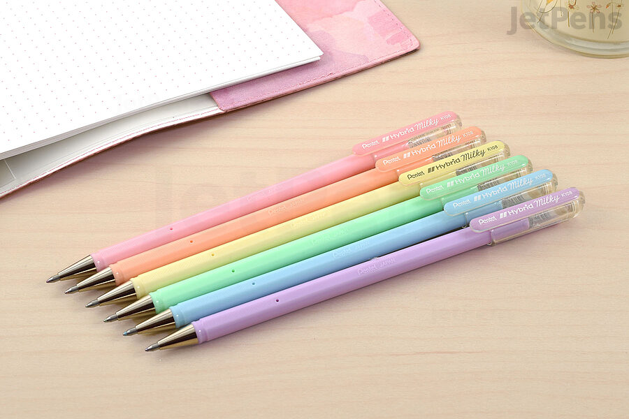 Most Opaque Pastel Gel Pen: Pentel Hybrid Milky Gel Pen