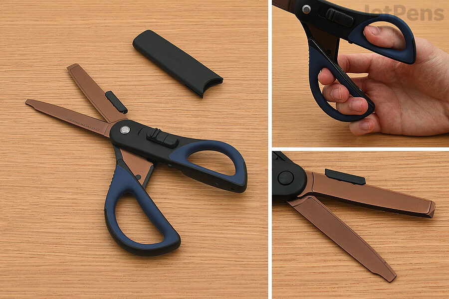 Kokuyo Hakoake 2Way Scissors + Cutter