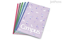 Kokuyo Campus Notebook - Semi B5 - Dotted 7 mm Rule -  Pack of 5 Palette Tree Colors - Limited Edition - KOKUYO 3CATN-L32X5