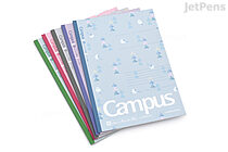 Kokuyo Campus Notebook - Semi B5 - Dotted 6 mm Rule -  Pack of 5 Palette Tree Colors - Limited Edition - KOKUYO 3CBTN-L32X5
