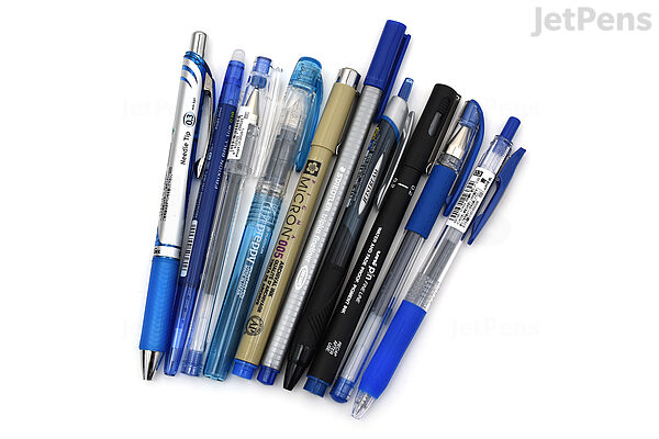 JetPens Fine Tip Gel Pen Sampler - Blue