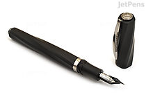 Visconti Divina Fountain Pen - Black Matte - 14k Extra Fine Nib - VISCONTI KP18-09-FP-EF