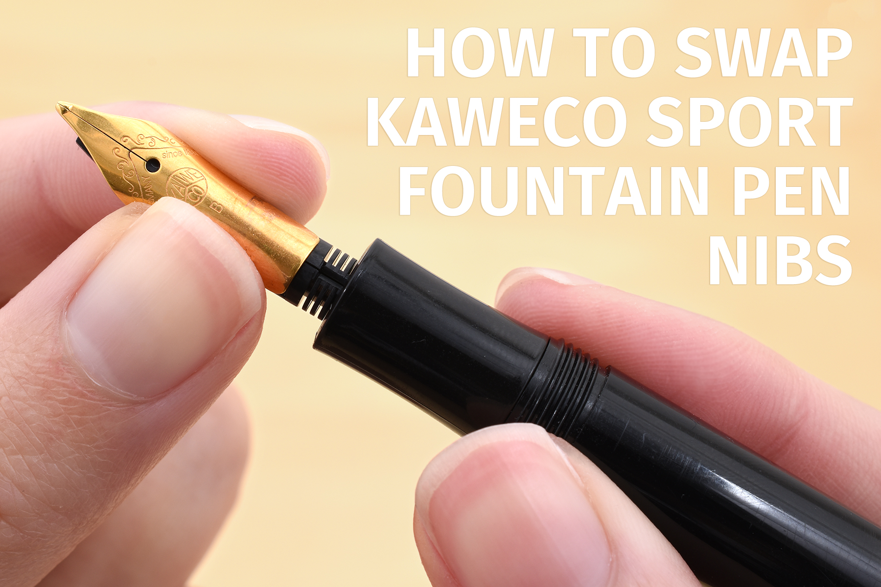 How to Swap Kaweco Sport Fountain Pen Nibs