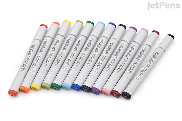 Copic Sketch Marker - 12 Basic Color Set