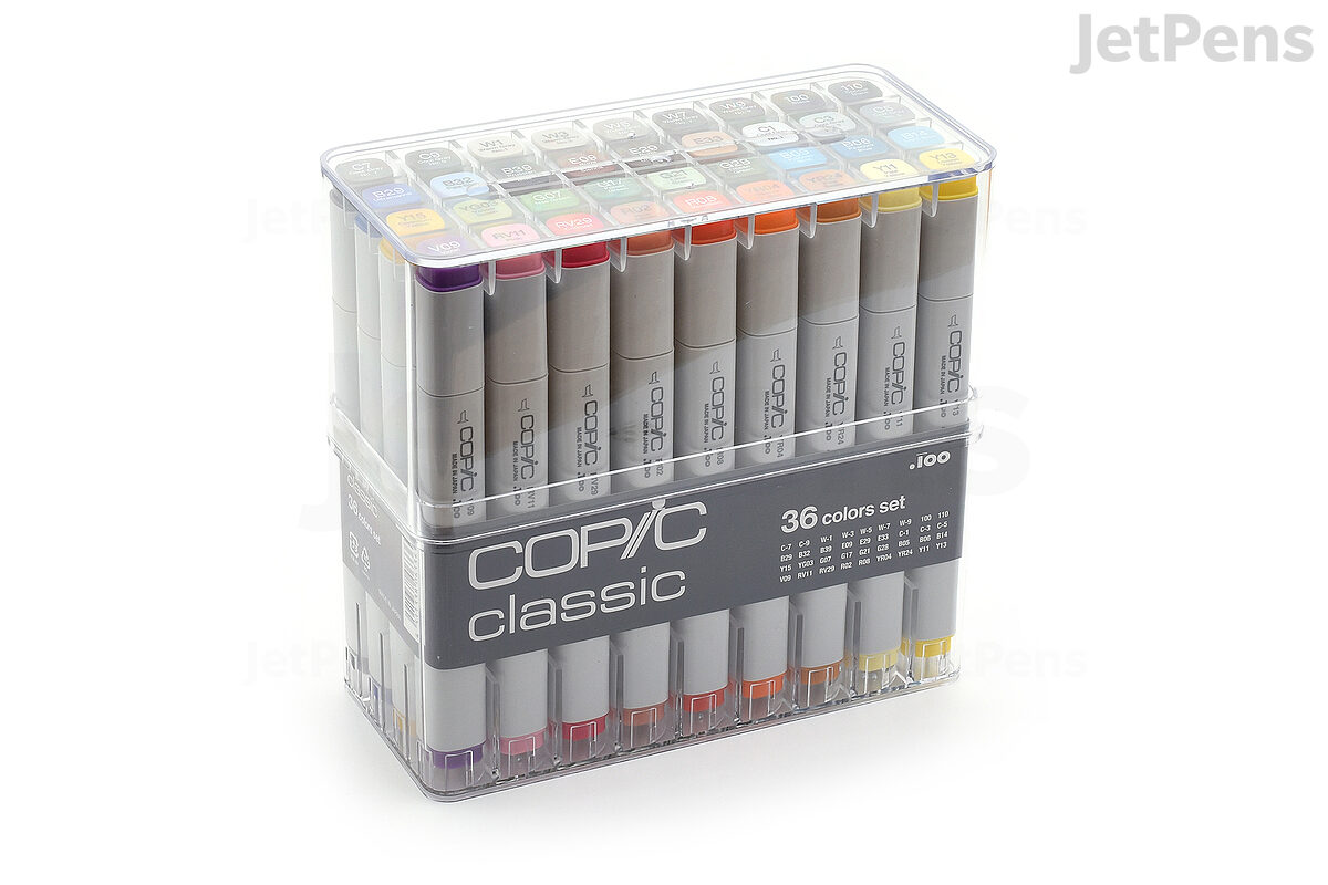 Copic Original Dual Nib Marker Basic Colours 12 Pack