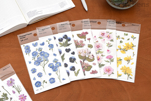 Appree Pressed Flower Sticker - Flax