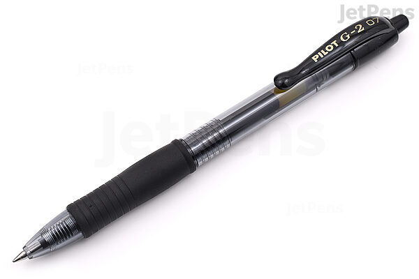 Pilot G 2 Retractable Gel Pens Ultra Fine Point 0.38 mm Black
