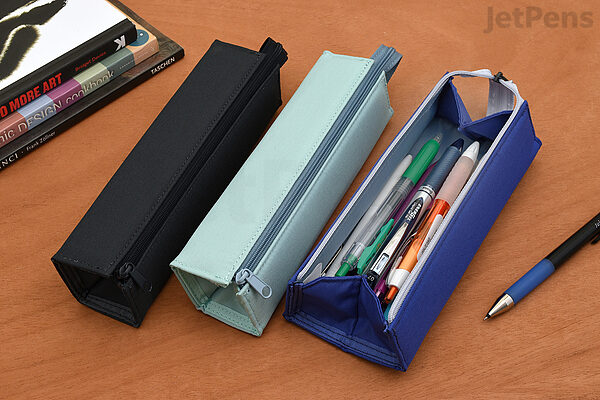 JetPens.com - Kokuyo C2 Tray Type Pencil Case - Slim - Light Green